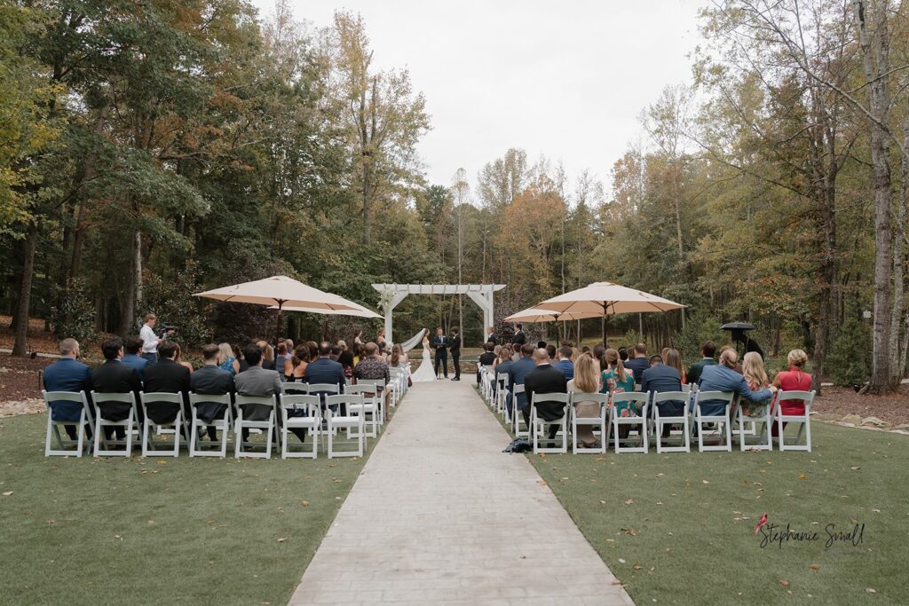 Covington Gardens wedding ceremony in North Carolina