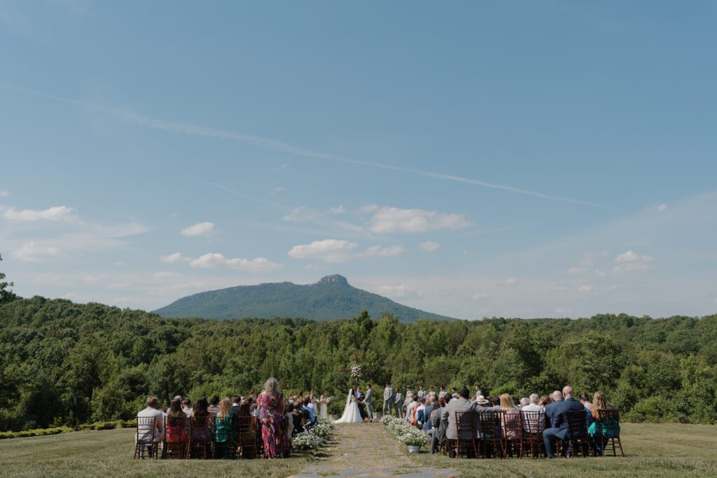 NC mountain wedding venue views